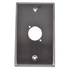 Stainless Steel Wall Plate For D Size Connectors Pro Audio Install Prepunched