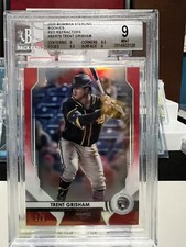 2020 Bowman Sterling Trent Grisham red refractor card /5!! BGS 9 POP 1🔥🔥