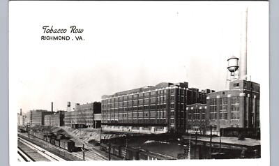 tobacco row history TOBACCO ROW richmond va real photo postcard rppc virginia industry history