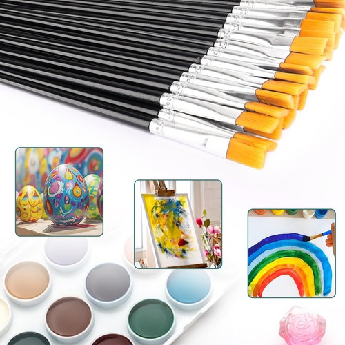 30Pcs Paint Brushes for Acrylic Painting Kids Paintbrushes Flat Nylon Hair Cr... - Picture 4 of 6
