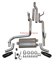 Dual Exhaust Kit w/ MaxFlow Large Body - Mellow Fits 03-12 Dodge Ram 2500 3500