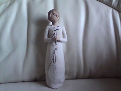 Willow Tree Figur 'Grateful' Susan Lordi 2004, sehr guter Zustand, ca. 23 cm