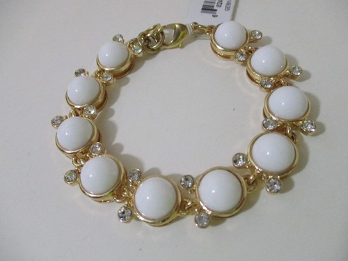 Pulsera Lee By Lee Angel Capujón Cabujón Eslabón Nuevo en Paquete $38 Blanco - Imagen 2 de 5