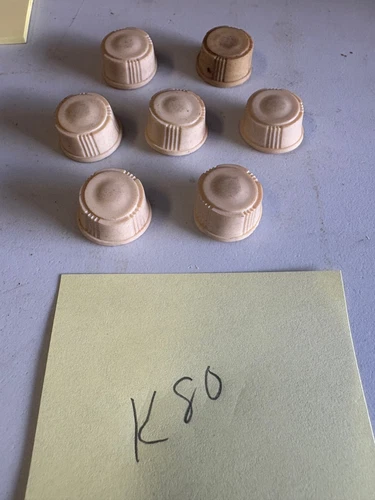 7 Vintage Radio Knobs for known model- Lot K80