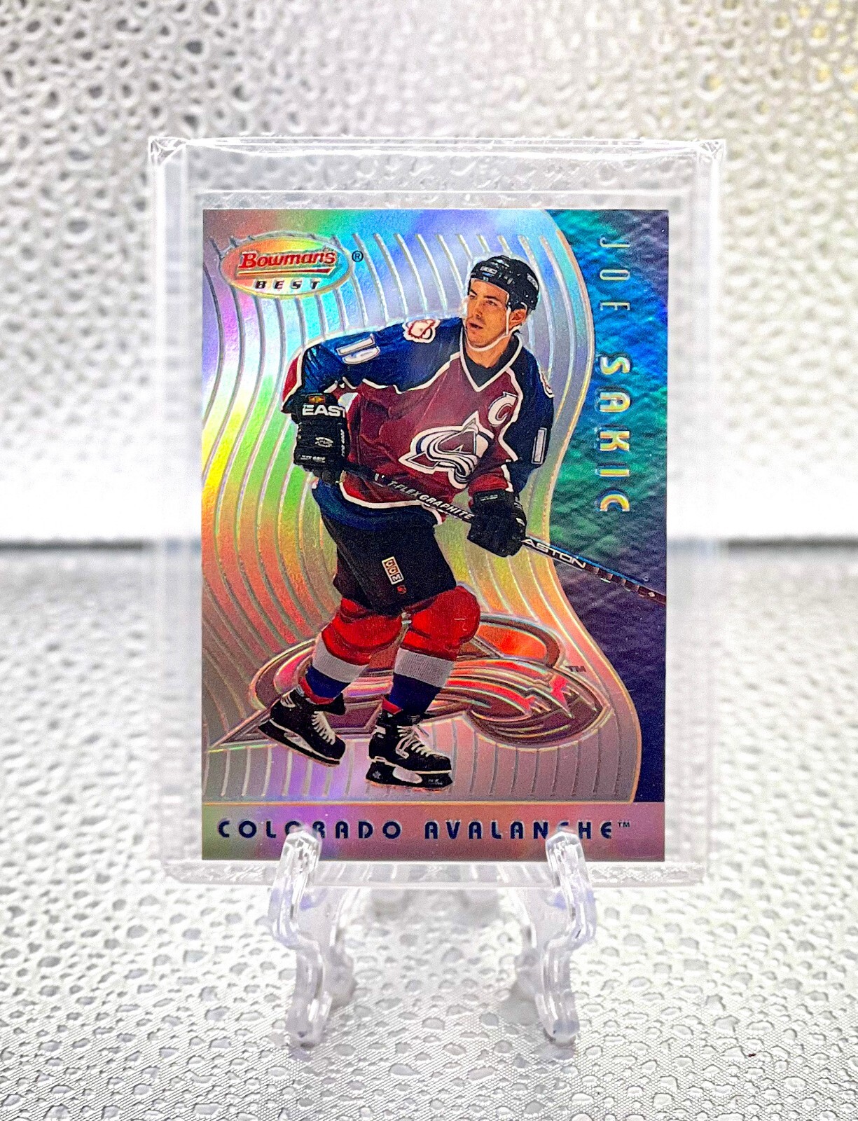 JOE SAKIC 1995 Bowman's Best #BB11 REFRACTOR PARALLEL AVALANCHE LEGEND & HOF