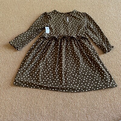 brown polka dot dress old navy Second Glance Olga Criss-Cross Back Midi Dress Polka Dot Brown