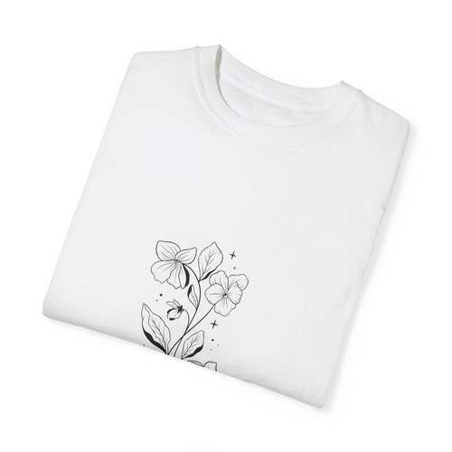 Aquarius birth flower T-Shirt for Astrology Lovers - Picture 9 of 9