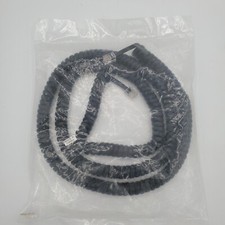 Black Landline Phone Long Handset Cord Curly Coil Glossy Telephone 3Ft - SEALED