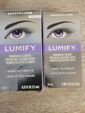Bausch Lomb LUMIFY Eye Drops Redness Reliever 2-pack .25 Oz And .08 Oz