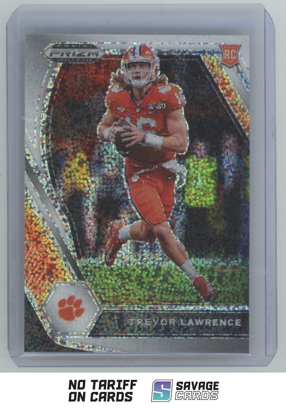 2021 Panini Prizm Draft Picks White Sparkle Trevor Lawrence RC #106 Clemson