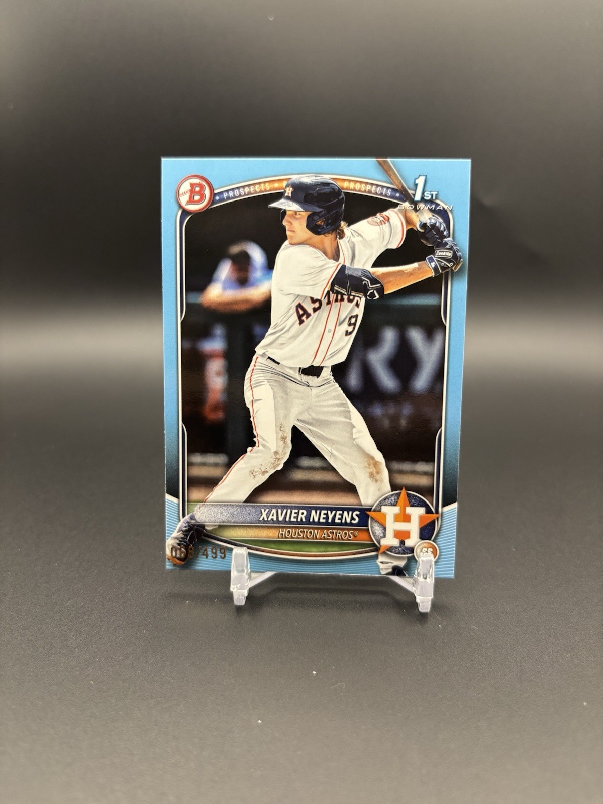 2025 Bowman Draft Sky Blue /499 Xavier Neyens BD-2 Houston Astros 1st