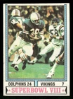 1974 Topps Football Card #463 Larry Csonka Super Bowl VIII