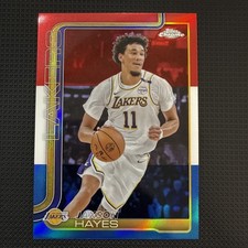 2025-26 Topps Chrome Jaxson Hayes Red White Blue Refractor LA Lakers T486