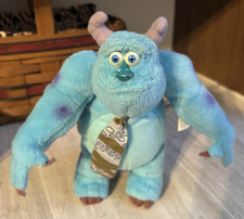 Vintage Sully with Tie Monsters, Inc Plush Disney/Pixar, 7" Stuffed Animal Toy