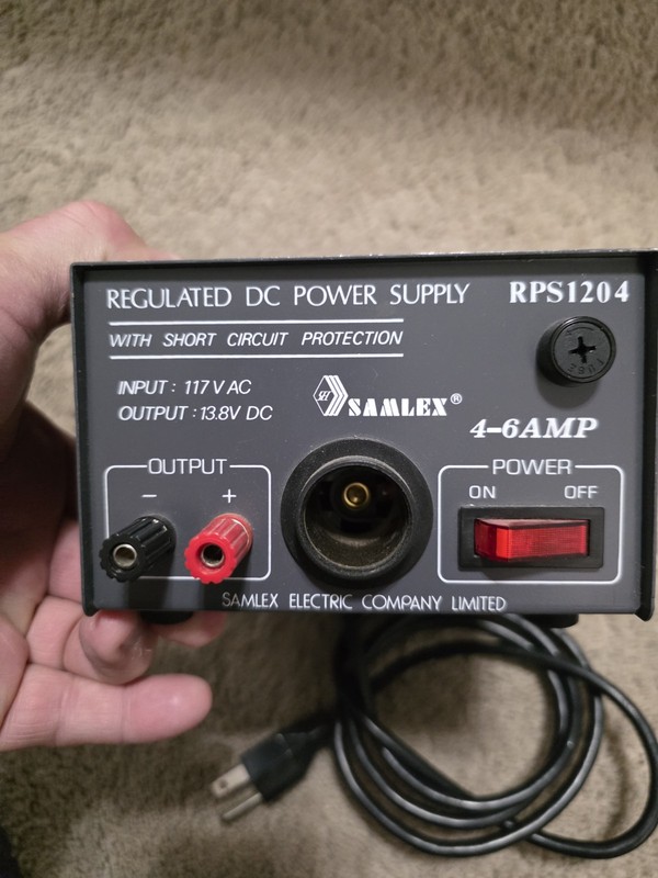 Samlex Model RPS1204 Regulated DC Power Supply Short Circuit Protect 13.8v 4-6 A