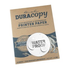 Rite in the Rain Waterproof Copier Paper DURACOPY , 8.5" x 11", White, 25 Sy...