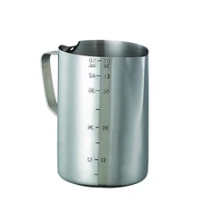 Service Ideas FROTH506 Frothing Pitcher, 50 oz. with 6 oz. Increment,Silver