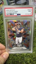 2024 Mosaic Caleb Williams Stained Glass Case Hit PSA 9 Mint Rookie Bears QB