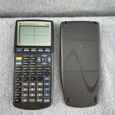 Texas Instruments TI-83 Graphing Calculator w/ Cover Tested Working