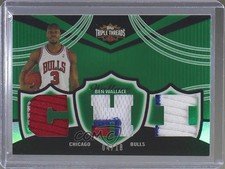 2006-07 Topps Triple Threads Relics Emerald 4/18 Ben Wallace #TTR-17 HOF 1u6