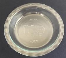 Pyrex 100th Anniversary Pie Plate 209 9.5 in 24 cm / Clear
