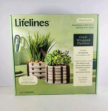 Lifelines Cord Wrapped Planters Crafting Kit Brand New Sealed