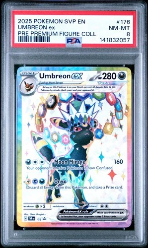 2025 Pokemon SVP EN Umbreon EX Pre Premium Collection #176 PSA 8 NM-MT