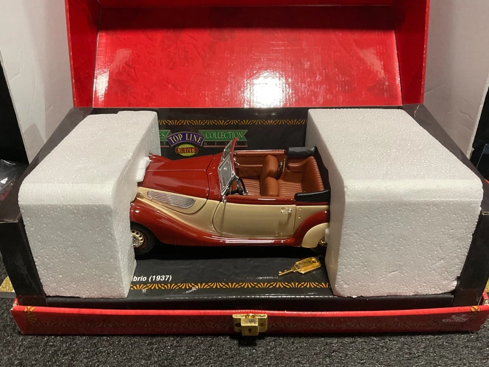 1/18 GUILOY TOPLINE COLECCIÓN MINIATURAS BMW 327 CABRIO 1937 Foto 3 de 3