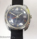 VINTAGE TIMEX ELECTRONIC TIME ZONE WATCH MENS BLUE DIAL 1970s