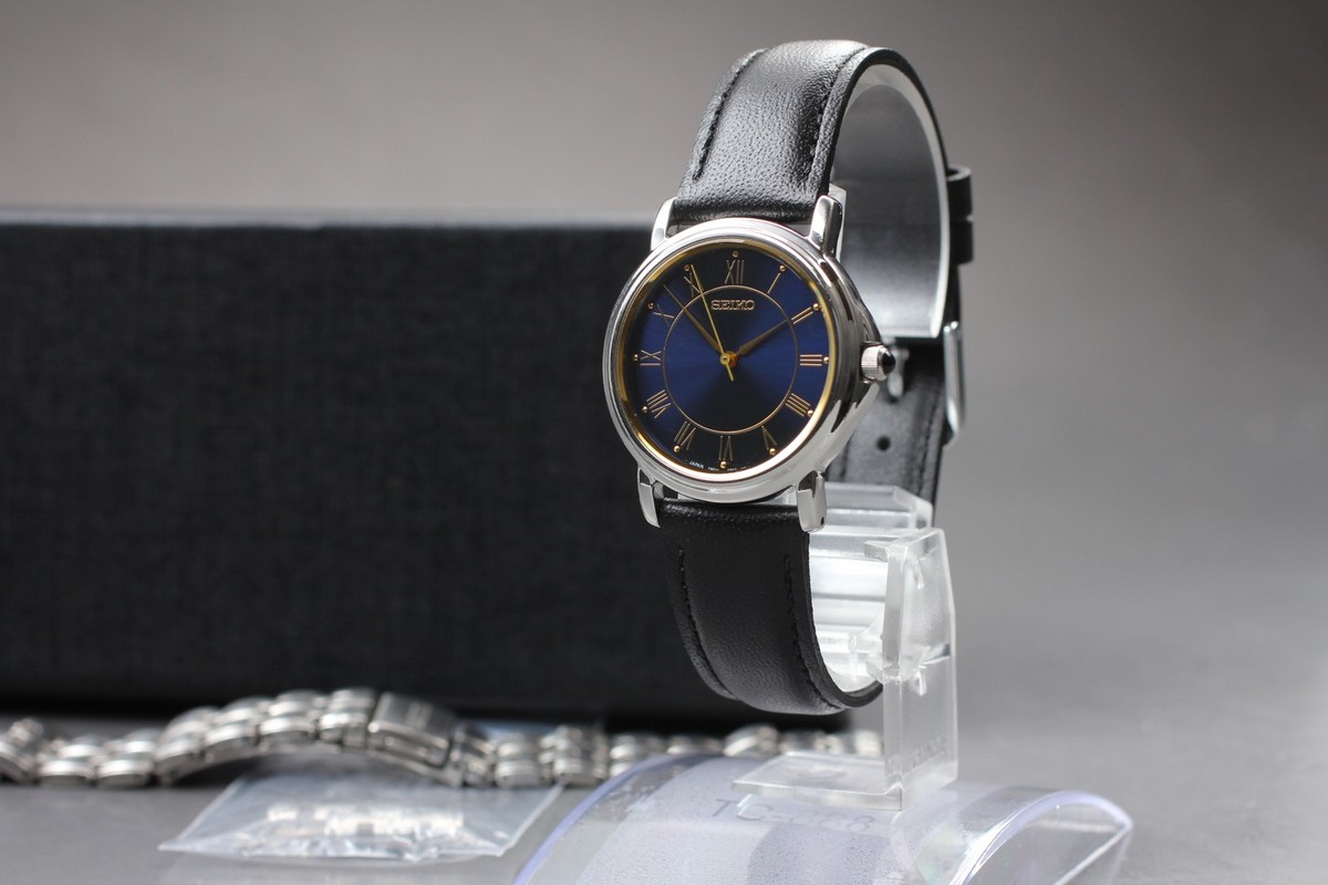 2004 N MINT Seiko Selection Spirit 7N01-6J60 Blue Dial Quartz Mens