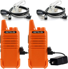 RT22 Walkie Talkies, Portable Two Way Radio Long Range Rechargeable