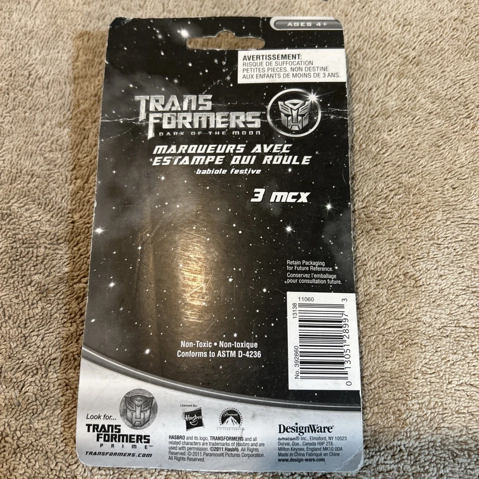 Marcadores de carimbo de rolo Transformers Dark Of The Moon - Imagem 4 de 4