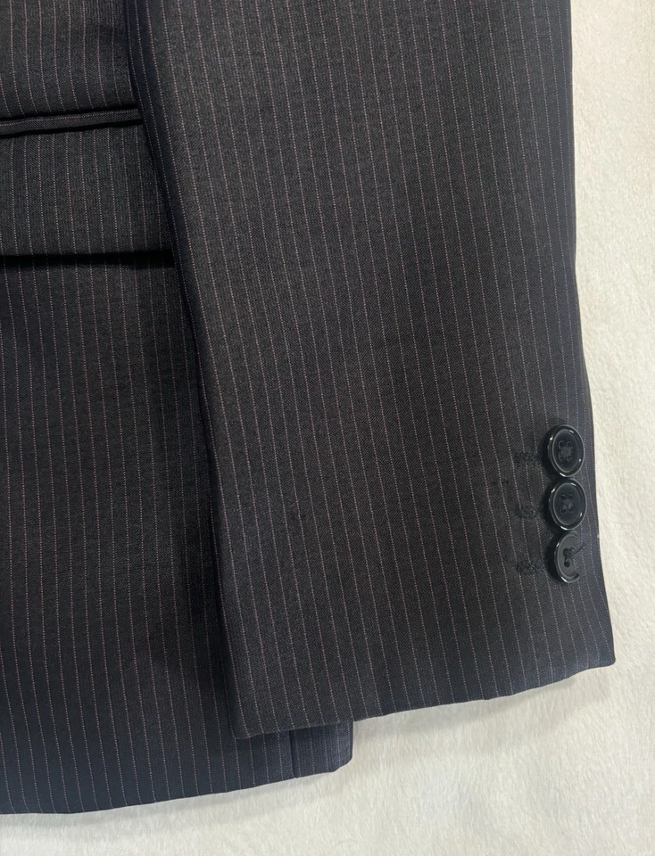 Chicos Negro Rosa Akademiks Doble Botonadura Blazer Chaqueta Traje Deportivo Abrigo 8 Foto 2 de 4