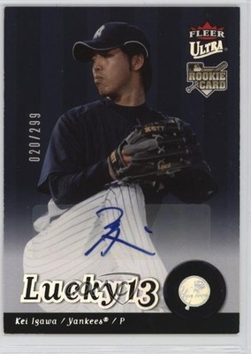 2007 Fleer Ultra Lucky 13 Rookie Auto 20/299 Kei Igawa #248 Auto RC 1tg0