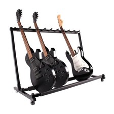9 Multiple Guitar Folding Rack Storage Organizer Electric Acoustic Stand Holder