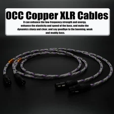 Pair Preffair Signature S3 Cable Singled End XLR Audio Signal Interconnect Wire