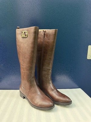 Botas altas Guess mujer piel montar   Marrón, talla 40 EU, nuevas con caja