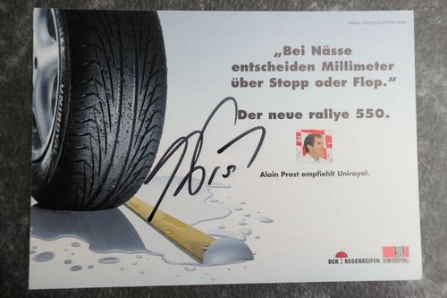 Alain Prost  Real Autograph / Signature