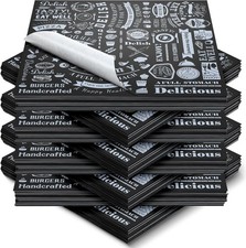 Deli Wax Paper 400 Pcs 12x12 in Brown Red for Food Wrapping