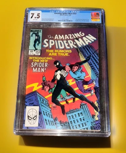 Amazing Spider-Man #252 CGC 7.5 W/P Key 🔑 First  Appearance Of Black Costume