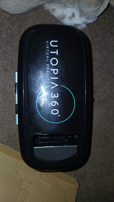Utopia 360 Virtual Reality 3D Headset With Head Strap And Bluetooth Controller