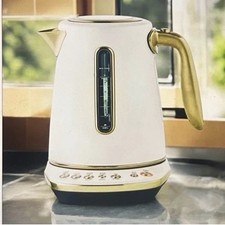 Breville Smart Kettle Luxe Sea Salt Brass Variable Temp Electric Tea Kettle New