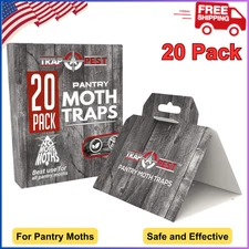 20 Pack Pantry Moth Traps - Safe and Effective for Food and Cupboard, Glue Traps