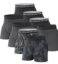 Pair of Thieves Cotton Boxer Briefs for Men 8 Pack Tagless Men Size Medium 31-33
