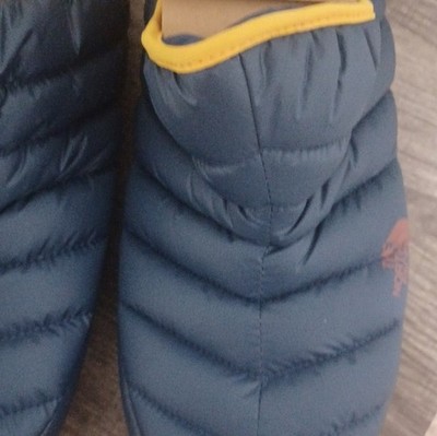 The North Face Insulated Quilted Ankle Bootie Blue Brown Yellow Men's Size 9