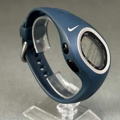 Nike Triax WR0065 Watch Swift Blue Resin Digital Y2K Sport Vintage