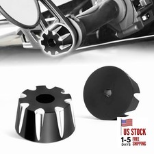 Billet Aluminum Handlebar End Caps for Can-Am Ryker | Anti-Vibration Black