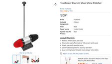TruePower Electric Shoe Shine Polisher