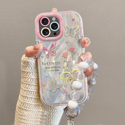 For iPhone 16 Pro Max 15 14 13 12 11 8 7 XR XS Phone Cover Pansy Flower Case