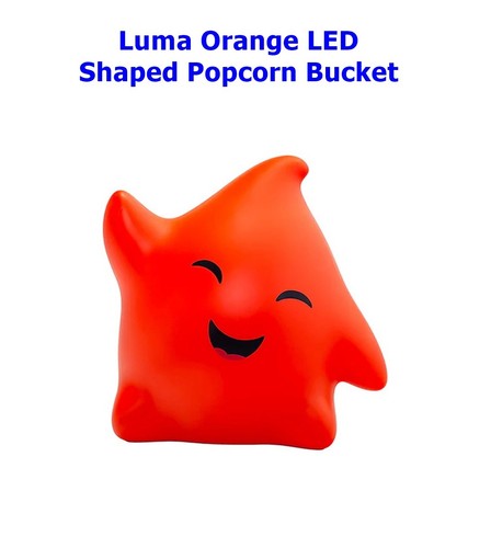 Luma Orange LED Shaped Star Popcorn Bucket The Super Mario Galaxy Movie 2026